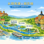 Illustrated map of Nuremberg to Bamberg